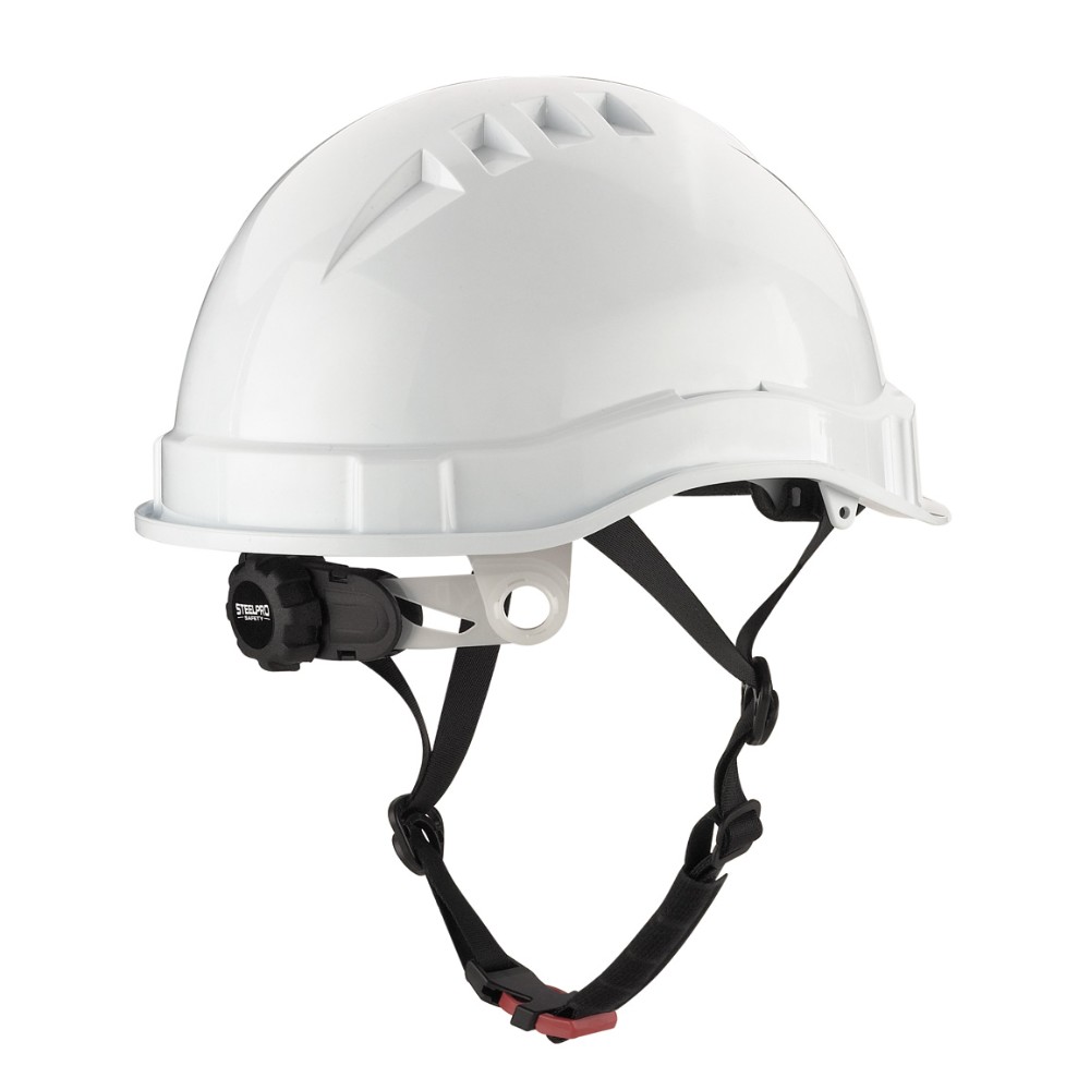 Casco de protección eléctricamente aislante.