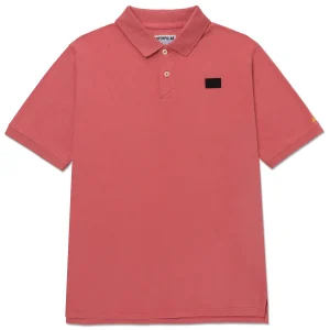 Polera Polo Manga Corta Hombre Logo Café Claro CAT