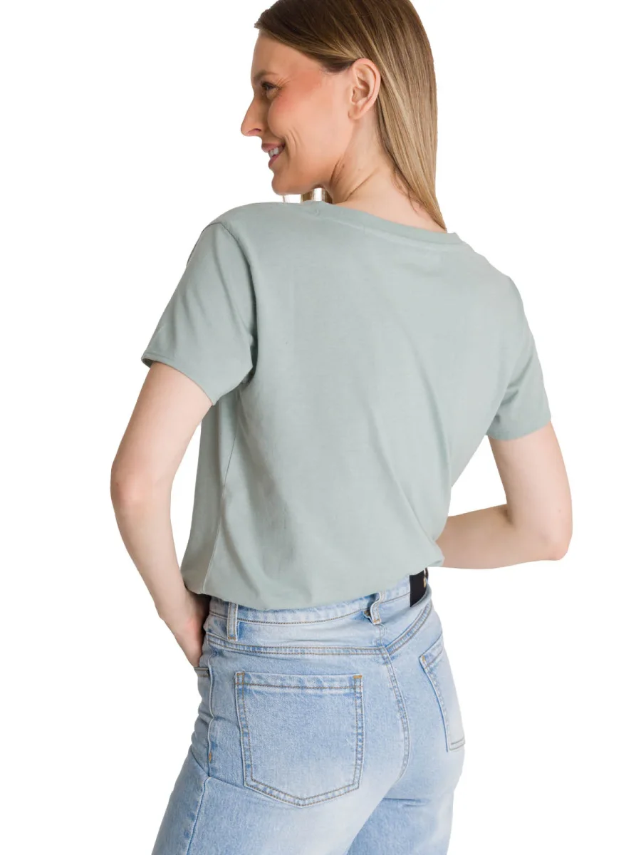 Polera Manga Corta Mujer Since 1904 Cian CAT - Imagen 5