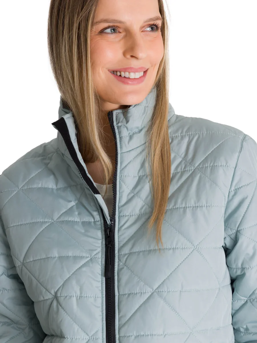 Chaqueta Mujer Triangulo Acolchado Celeste CAT - Imagen 5