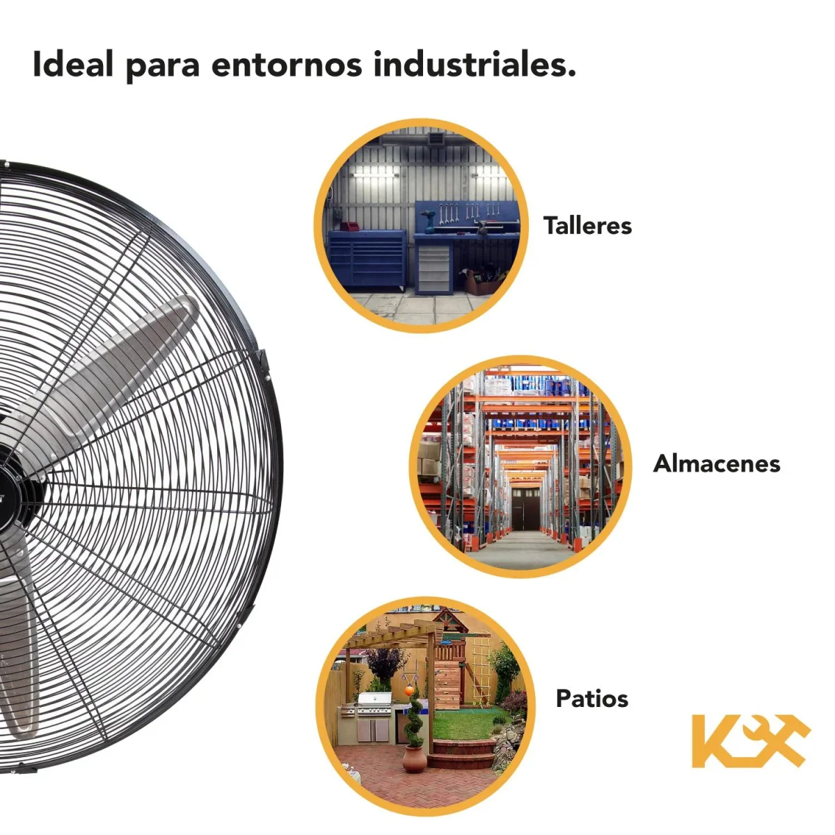 Ventilador Pedestal Industrial 26 Pulgadas De Pie Kingsman - Imagen 4