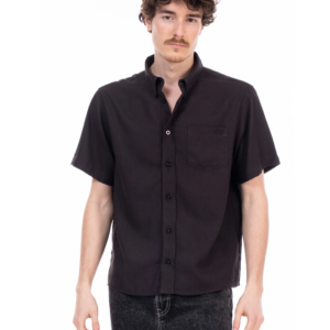 Camisa Ahetze negra manga corta – Hïka Basque Brand