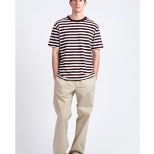 Camiseta de rayas LM Stripe burdeos – Loreak Mendian