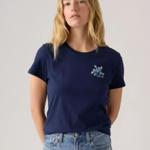 Camiseta azul marino bordada Perfect Tee – Levi’s