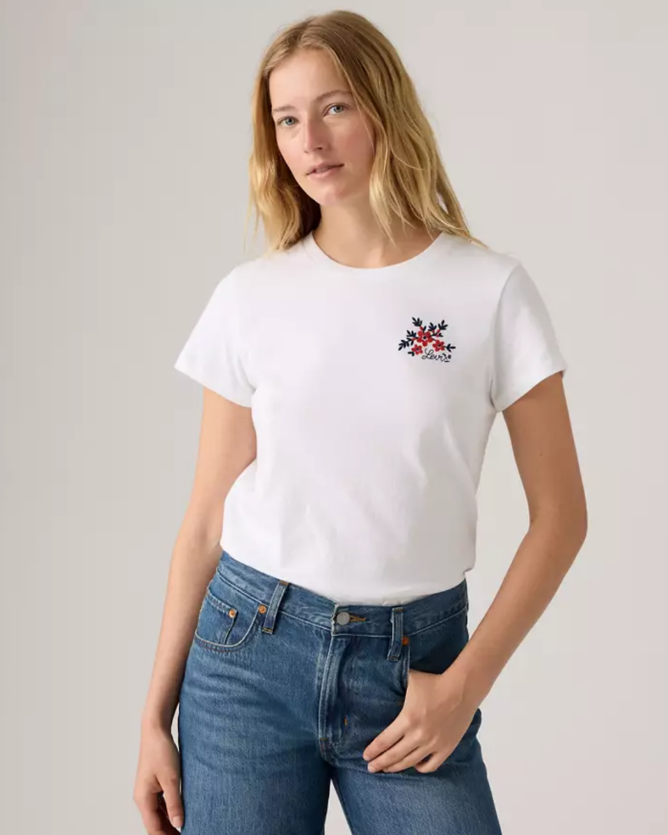 Camiseta blanca bordada Perfect Tee – Levi’s