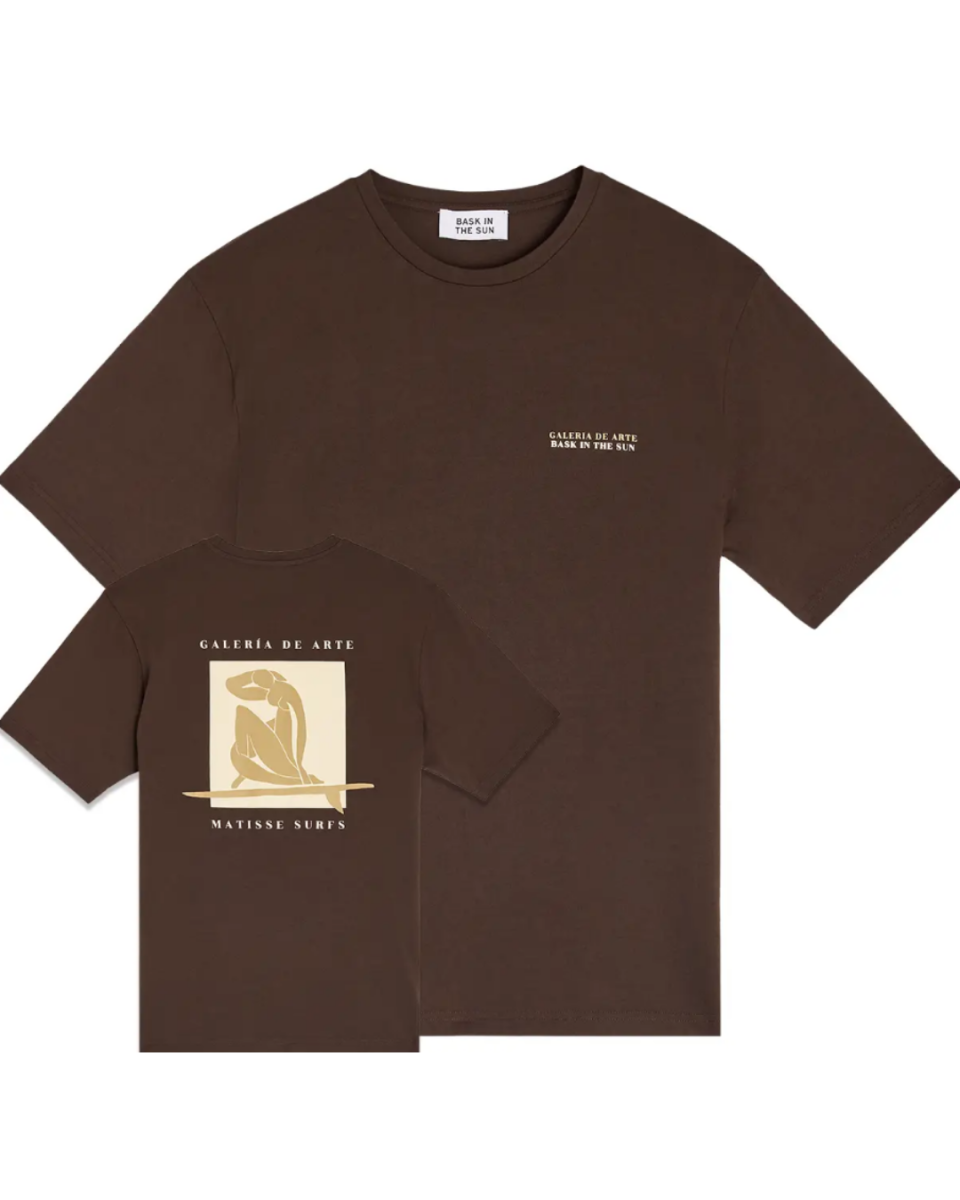Camiseta Matisse marrón chocolate – Bask in the Sun - Imagen 2