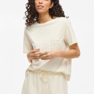 Camiseta con bolsillo crochet Vivirina – VILA