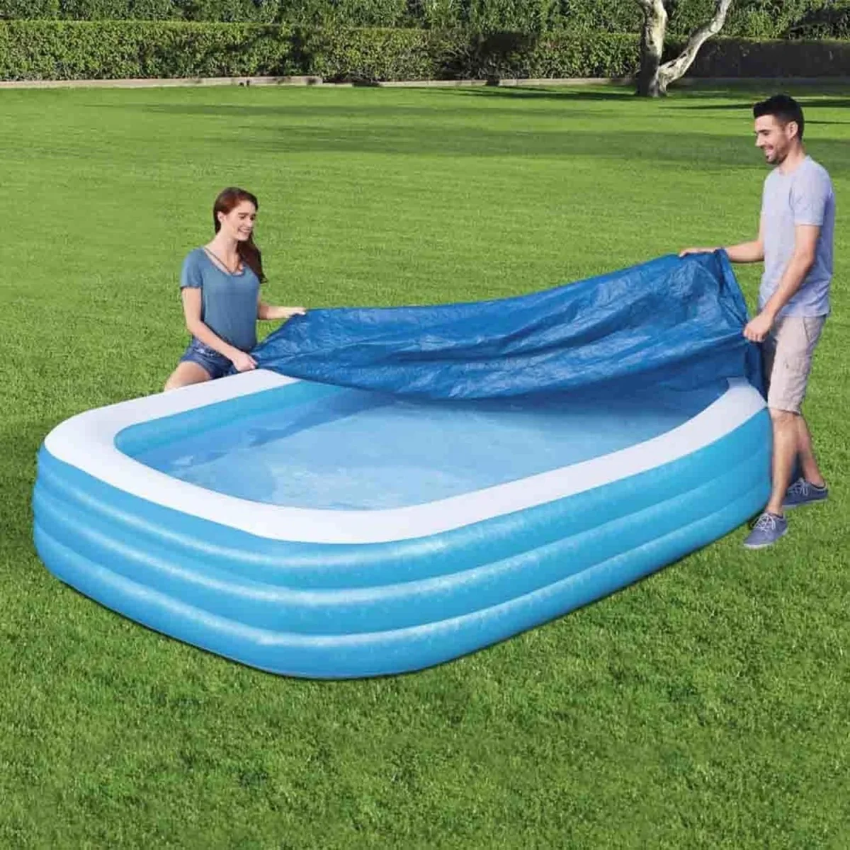Cubierta Cobertor Alberca Inflable Rectangular 305cm Bestway - Imagen 5