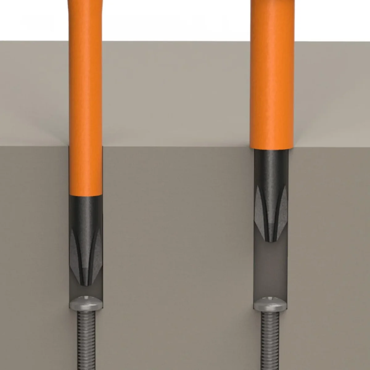 Desarmador Aislado 2 En 1 Dos Puntas Ph#2 1/4 Klein Tools - Imagen 7