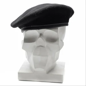 Genuine German army Black beret hat Military command cap wool quality New