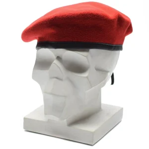 Genuine German army coral red beret Military hat command cap wool quality New
