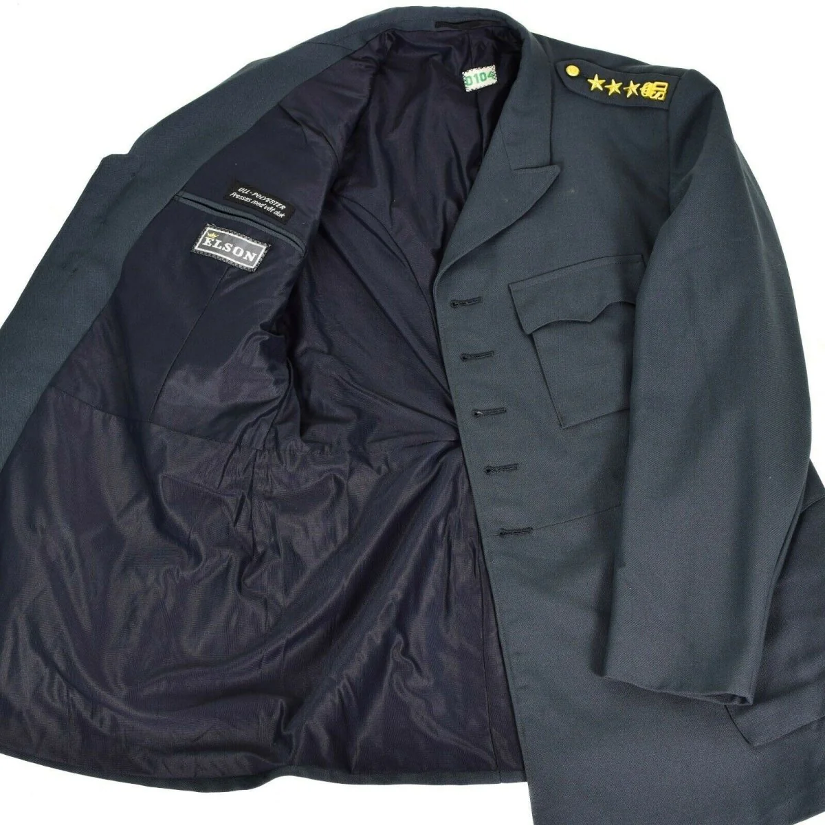 Genuine Swedish army infantry blue parade uniform Sweden military dress jacket - Imagen 8