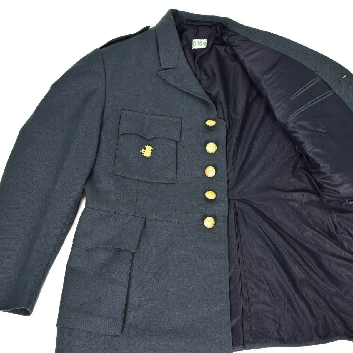 Genuine Swedish army infantry blue parade uniform Sweden military dress jacket - Imagen 7