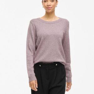 Jersey Viril de punto malva suave – VILA