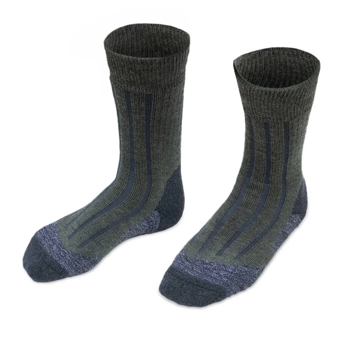 Original Dutch Military Meindl MT3 Plus Long Socks Merino Wool Olive Used - Imagen 4
