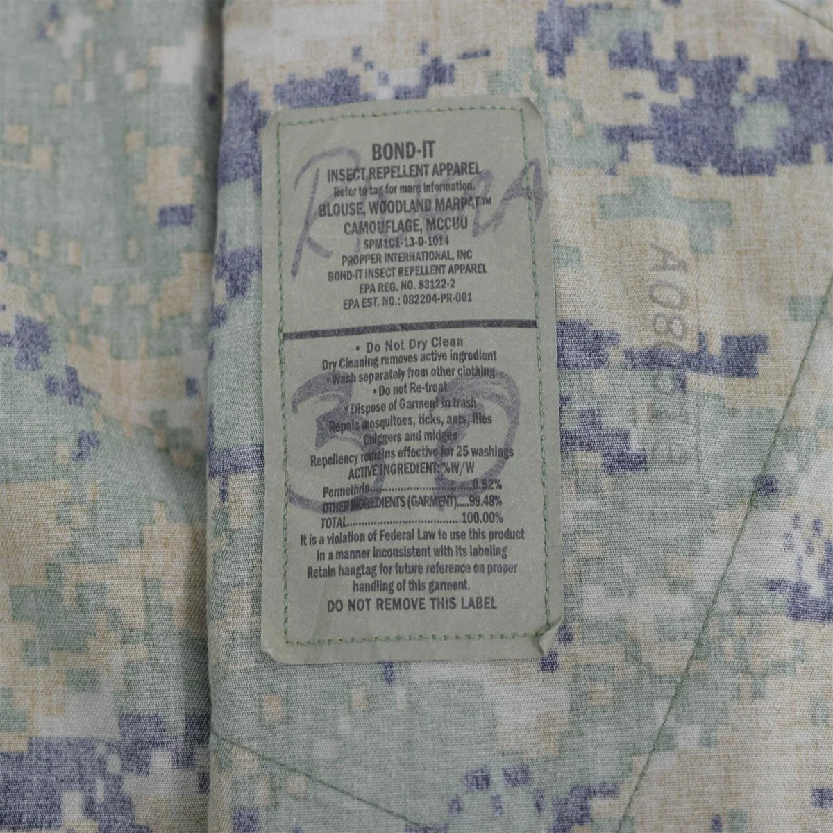 Original US army troops jacket BDU digital woodland camo shirt military issue - Imagen 6