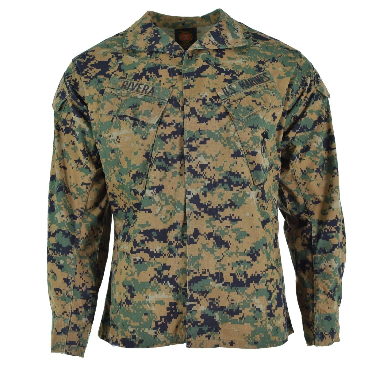 Original US army troops jacket BDU digital woodland camo shirt military issue - Imagen 5
