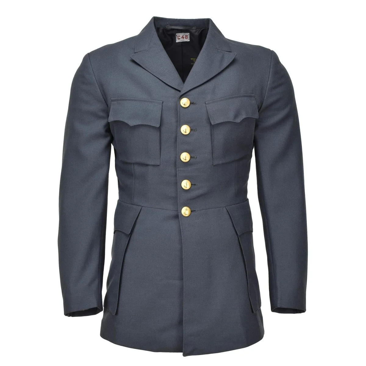 Original vintage Swedish army marines dress uniform jacket Sweden uniform - Imagen 2