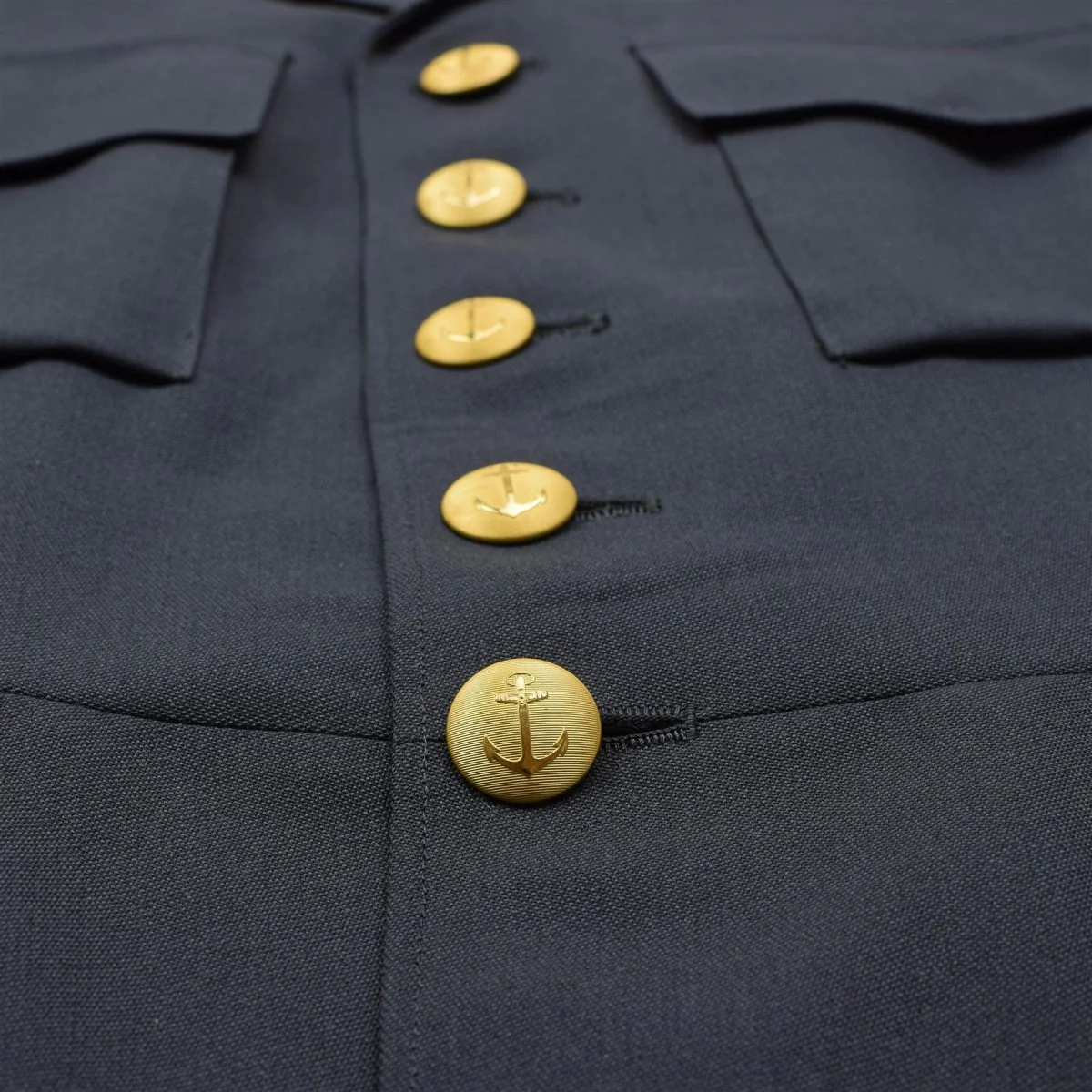 Original vintage Swedish army marines dress uniform jacket Sweden uniform - Imagen 7