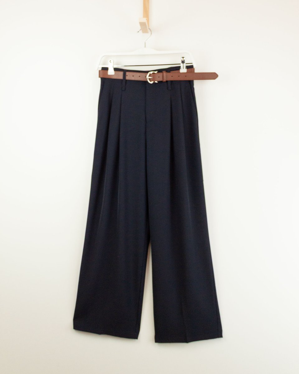 Pantalón flare azul marino – Ouka