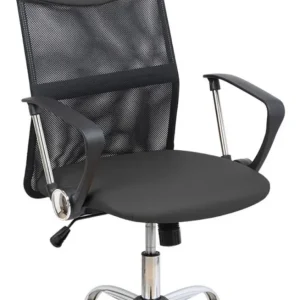 Silla De Oficina Ejecutiva Ergonomica Piel Sintetica Mesch