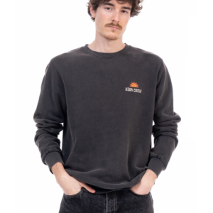 Sudadera Egunsentia gris oscuro con print – Hïka Basque Brand