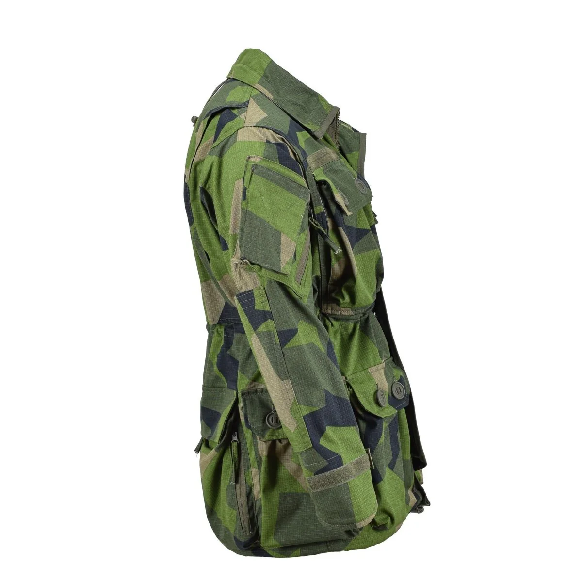 TACGEAR Brand Military style ripstop commando smock jacket splinter camo fullzip - Imagen 6