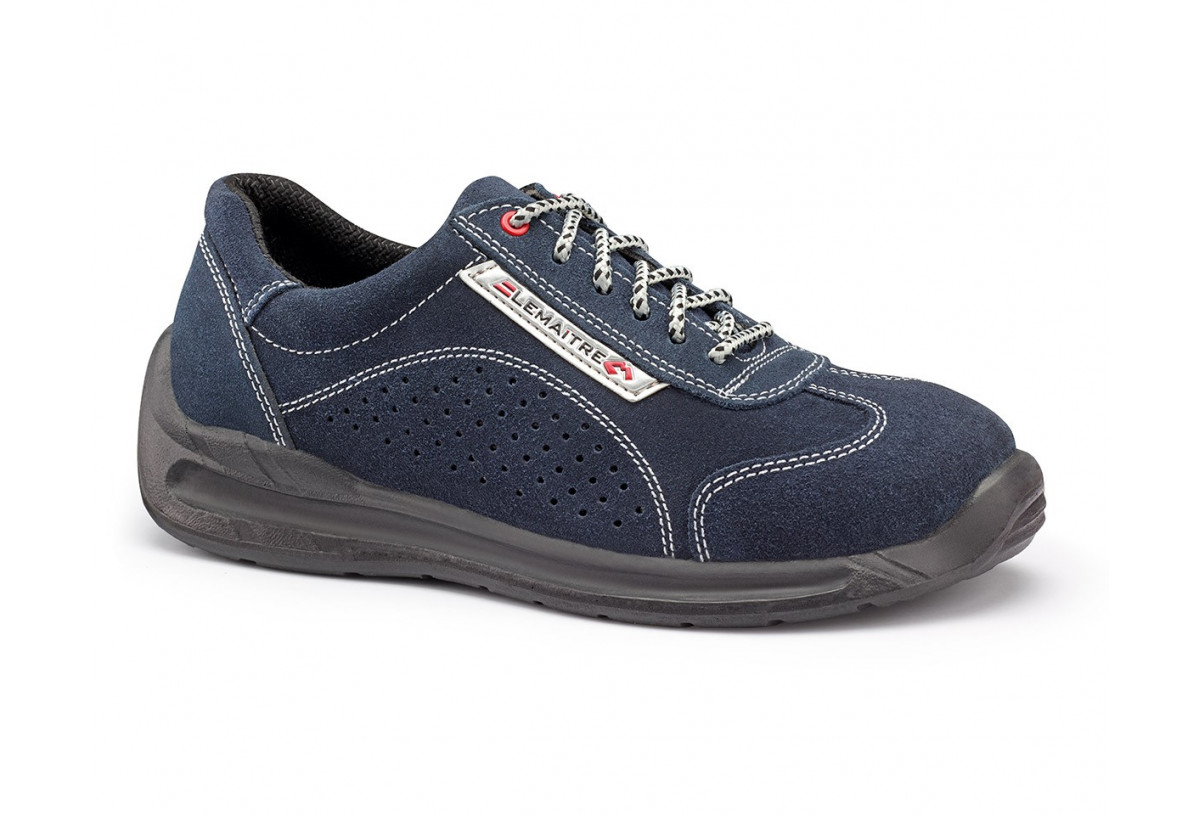 Zapatilla deportiva Piel Afelpada Perforada