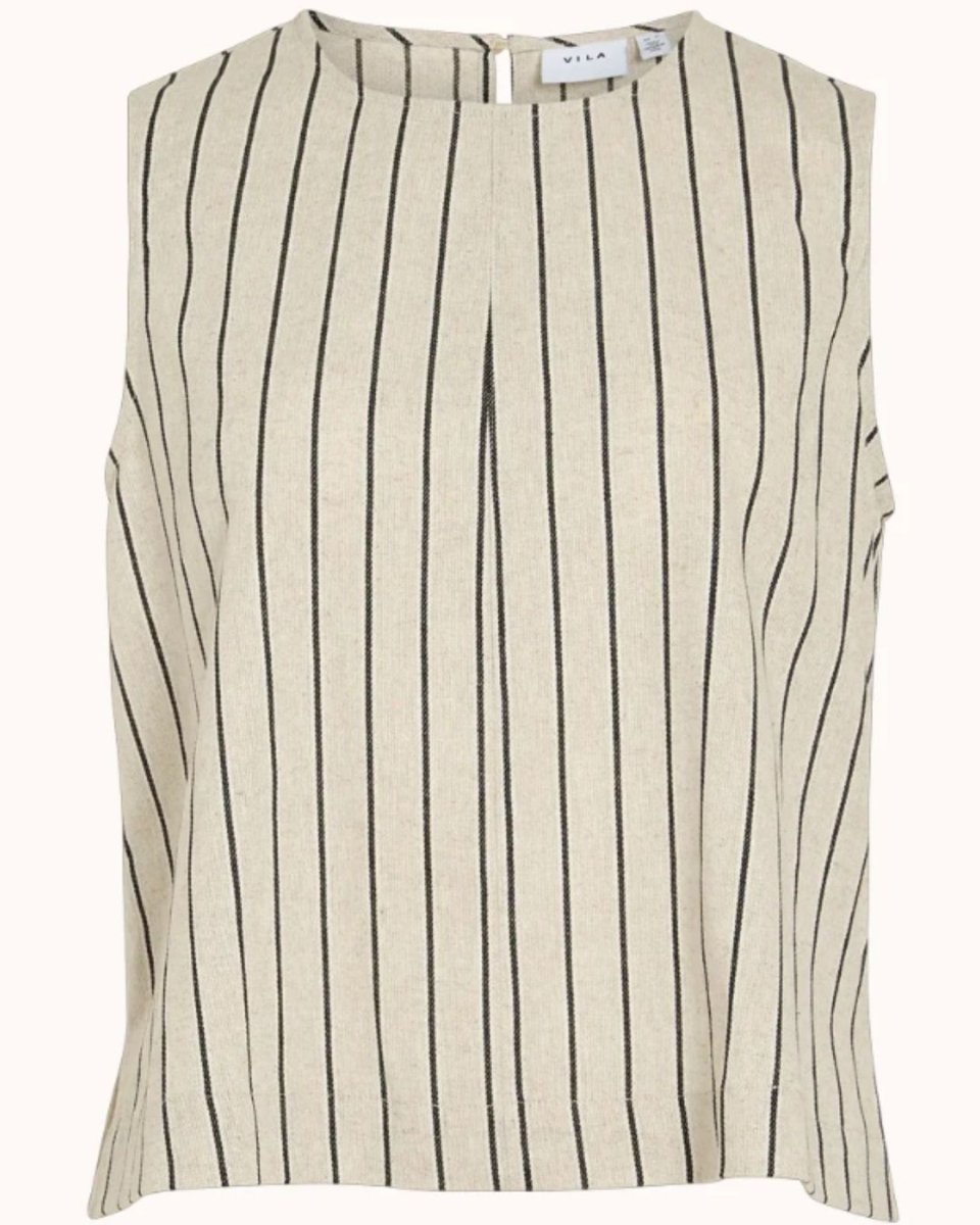 Top sin mangas con rayas verticales Vistiba – VILA