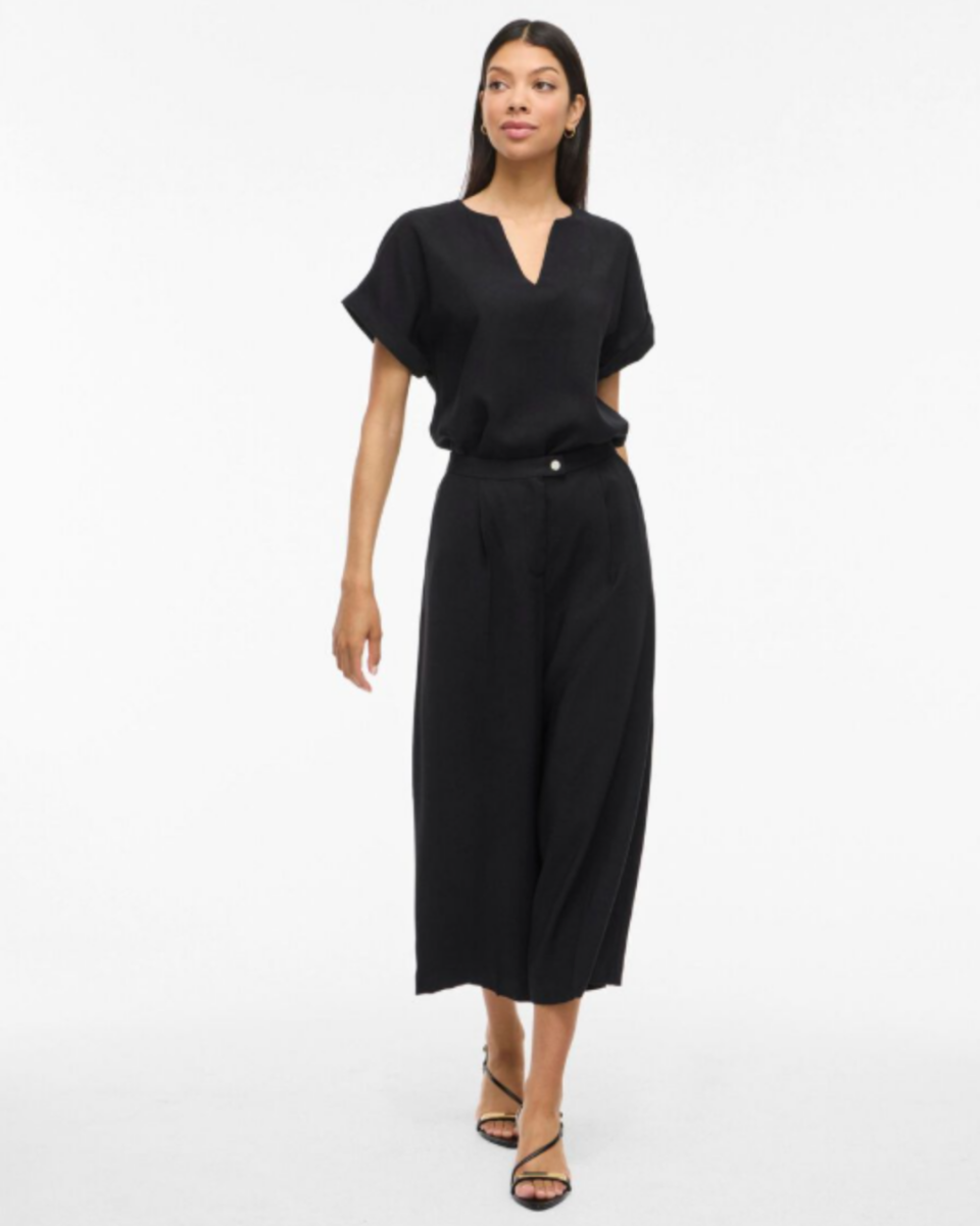 Pantalón culotte Vimarlee negro – VILA - Imagen 3